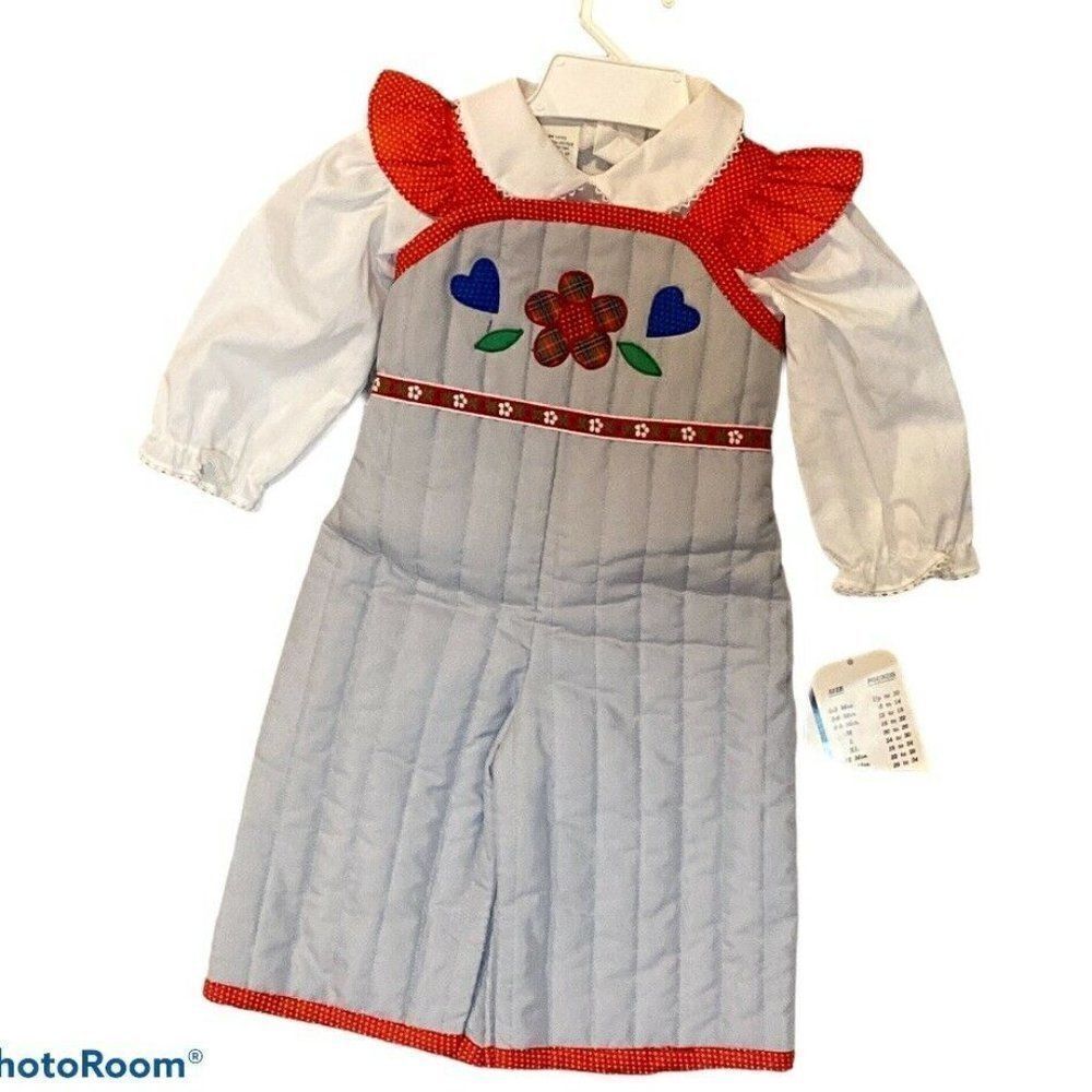 Vintage Nannette Girl Two Piece Shirt & Jumper NWT